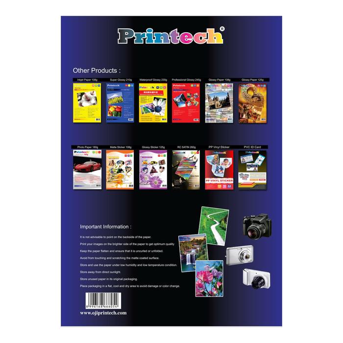 Printech PE Transparant Sticker A4 80 GSM - Gambar 3