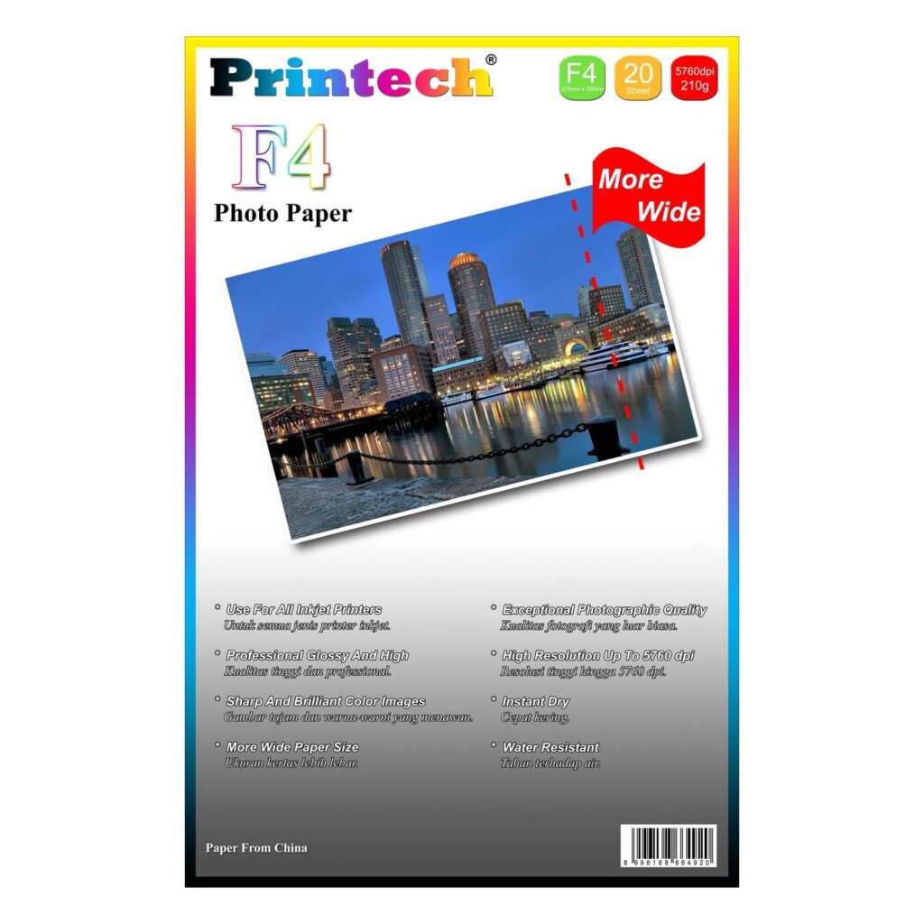 Printech Kertas Glossy Folio F4 210g