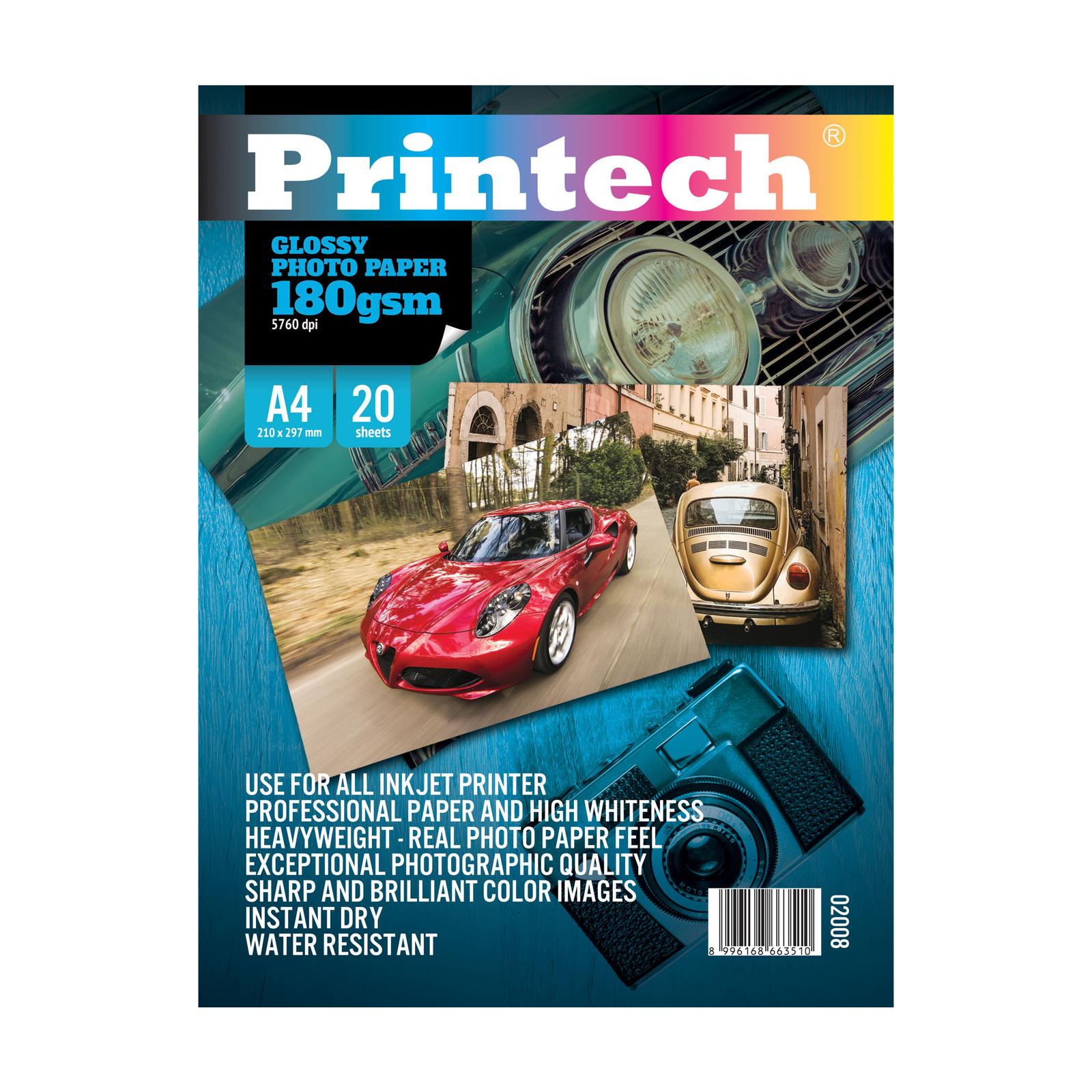 Printech Glossy Photo Paper A4 180gsm